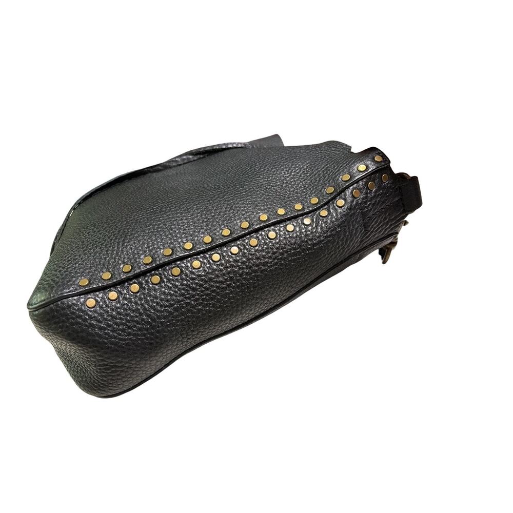 Rebecca Minkoff Darren Black Leather Boho Shoulder Bag - Picture 7 of 16